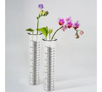 2 Pcs Pluviometro Professionale Misuratore Pioggia Tubo Trasparente