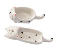 2 Pcs Poggiamestolo Ceramica Porta Salse Piatto Per Salsa in Di Immersione