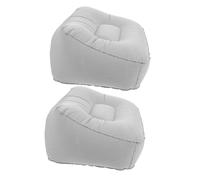 2 PCS Poggiapiedi Gonfiabile Cuscino Poggiagambe Portatile Sgabello