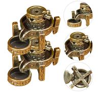 2 Pcs Porta Bastoncini Incenso Burner Di Antico Bruciatore Ottone