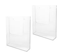 2 Pcs Porta Brochure in Plastica Documenti Da Parete Titolare Della Cartolina