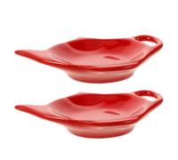 2 Pcs Porta Bustine Di Tè Ceramica Piattini Per The Resto Della Bustina