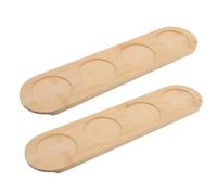 2 Pcs Porta Calici Vino Bicchieri Di Candele Legno Da Banco