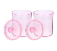 2 Pcs Porta Cotton Fioc Da Viaggio Scatola Per Tamponi Di Cotone