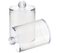 2 Pcs Porta Cotton Fioc Scatola Per Tamponi Di Cotone Organizzatore