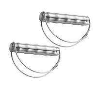 2 Pcs Porta Sacchetti Spesa Manici Per Borse Maniglie in Acciaio Inossidabile