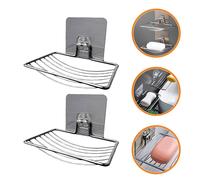 2 Pcs Porta Sapone Bagno Da Muro Saponi Doccia Portasapone Autoadesivo