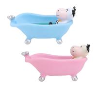 2 Pcs Porta Sapone Per Vasca Da Bagno Simpatico Portasapone Custodia Barre