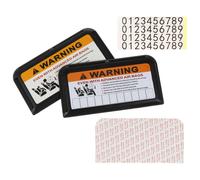 2 Pcs Porta Tessere Portacarte Organizer Per Aletta Parasole Auto