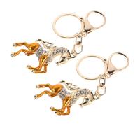 2 Pcs Portachiavi Cartone Animato Decorazioni Cinesi Per L'anno Del Cavallo