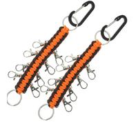 2 Pcs Portachiavi Laccio in tessuto Mano Keechchain Del Cordino