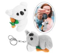 2 Pcs Portachiavi Pupazzo Koala Ciondolo Borsa Carini Decorazione