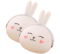 2 Pcs Portamonete Silicone Borselli BASSA DI BAMBINI Portafoglio