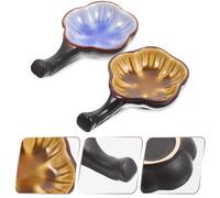 2 Pcs Portapenne in Ceramica Piastra Di Inchiostro Per Calligrafia