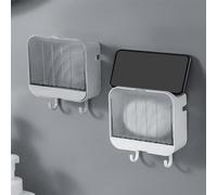 2 Pcs Portasaponi Doccia Sapone Bagno Da Muro Portasapone Per Il