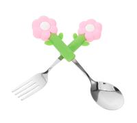 2 PCS Posate Per Lo Svezzamento Set Forchetta Cucchiaio Stoviglie Bambini