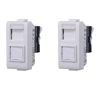 2 pcs Presa Dati RJ45 CAT5E, Compatibile Con Bticino Matix