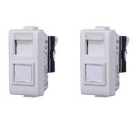 2 pcs Presa Dati RJ45 CAT6, Compatibile Con Bticino Matix