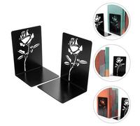 2 Pcs Reggilibri in Metallo Porta Da Scrivania Bookendend Servizio Pesante