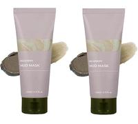 2 Pcs Relief Mud Mask - Deep Cleansing & Hydrating, Recovery Mud Mask, Korean Mud Clay Face Mask for Pores, Oil Control & Moisturizing, Gentle Facial Mask for All Skin Types