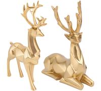 2 Pcs Renne Statuetta Renna Decorazione Natalizia Arredamento Di Ornamenti