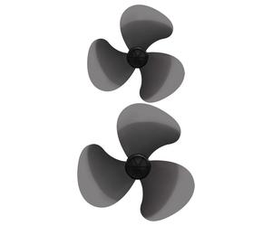 2 Pcs Ricambio Ventilatore Kit Riparazione Ventaglio Parti Di Della Ventola