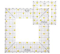 2 Pcs Righello Da Cucito in Acrilico Per Quilting Strumenti Cucire