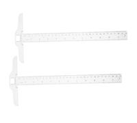 2 PCS Righello Da Disegno Regolabile Chiaro Sovrano Doppia Faccia