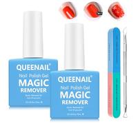 2 Pcs Rimozione Smalto Semipermanente,Solvente per Smalto con Spingi Cuticole e Raschietti per Smalto,Rimozione Smalto Semipermanente,Rimuovi Smalto Semipermanente Rimozione Gel Unghie in 3-5 minuti