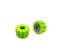 2 PCS Rolli motori a marcia derrata Guida alla ruota della puleggia Guida Standard Compatibili con moto bici da strada(8mm Green)