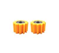 2 PCS Rolli motori a marcia derrata Guida alla ruota della puleggia Guida Standard Compatibili con moto bici da strada(10mm Yellow)