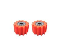 2 PCS Rolli motori a marcia derrata Guida alla ruota della puleggia Guida Standard Compatibili con moto bici da strada(10mm Orange)