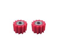2 PCS Rolli motori a marcia derrata Guida alla ruota della puleggia Guida Standard Compatibili con moto bici da strada(10mm Red)