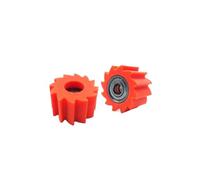 2 PCS Rolli motori a marcia derrata Guida alla ruota della puleggia Guida Standard Compatibili con moto bici da strada(8mm Orange)