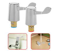 2 Pcs Rubinetto Con Nucleo Valvola Ottone Maniglia Della Di Ricambio Vasca