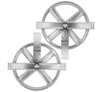 2 Pcs Ruota Della Puleggia Dello Stendibiancheria Tenditore Per Esterna Cavi