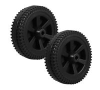 2 Pcs Ruote Per Barbecue Manici Di Carriola Piroettanti Impieghi Gravosi