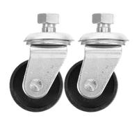 2 Pcs Ruote Piroettanti Con Martinetto Orizzontale Ruota Girevole
