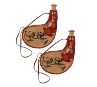 2 Pcs Sacca Acqua Campeggio Borse Per L'acqua in Pelle Pu Borsa Bota