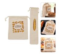 2 Pcs Sacca Borse Da Cofano Borsa Con Coulisse Per Il Pane Sacchetti Di
