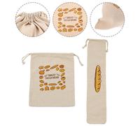 2 Pcs Sacca Borse Da Cofano Sacchetti Porta Pane Per Alimenti Riutilizzabili