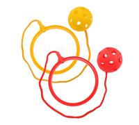 2 pcs saltare i giocattoli per saltare l'anello che salta le palline giocattoli