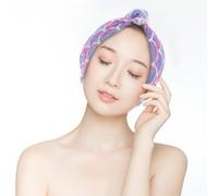 2 Pcs Salvietta Microfibra Asciugamano Per Capelli Assorbenti Secco Veloce