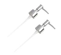 2 PCS Sapone in Acciaio Inossidabile Distributore di Emulsioni Pompa di Ricambio 28 mm, Finitura Spazzolata di Qualità, Compatibile con Bottiglie di Plastica, Vetro e Ceramica