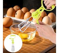 2 Pcs Sbattitore Rotativo Per Uova Manovella Manuale Miscelatore Di