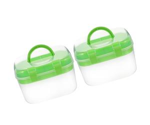 2 Pcs Scatola Di Immagazzinaggio Cofanetto Porta Oggetti Cassa Da Cucito