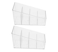 2 Pcs Scatola Porta The Bustine Cancella Contenitore Di Archiviazione