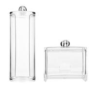 2 Pcs Scatola Tampone Di Cotone Astuccio Per Cotton Fioc Porta Del