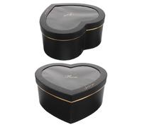 2 Pcs Scatole Di Caramelle Per Matrimoni Astuccio Il Trucco Nero Regali