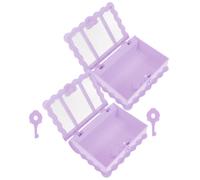 2 Pcs Scatole Per Libri Cofanetti Piccolo Contenitore La Conservazione